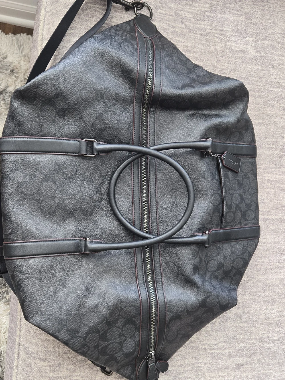 Coach black signature